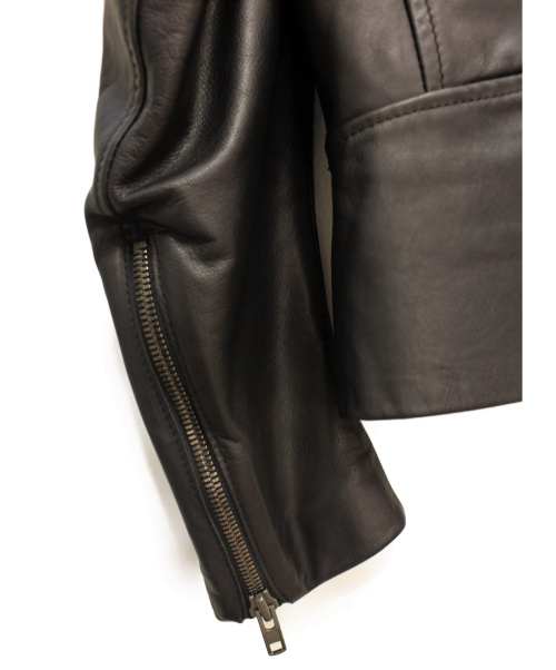 Maison Margiela（メゾンマルジェラ）Maison Margiela (メゾンマルジェラ) 八の字ライダースジャケット ブラック サイズ:Sの古着・服飾アイテム