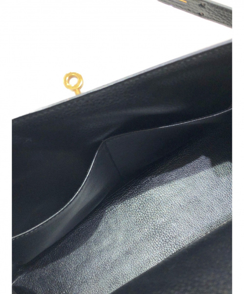 HERMES（エルメス）HERMES (エルメス) ケリー32 ブラック サイズ:32 外縫い アルデンヌ ゴールド金具の古着・服飾アイテム