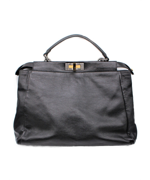 FENDI（フェンディ）FENDI (フェンディ) ピーカブーラージ ブラック サイズ:- ピーカブーラージ 8BN210 レザーの古着・服飾アイテム
