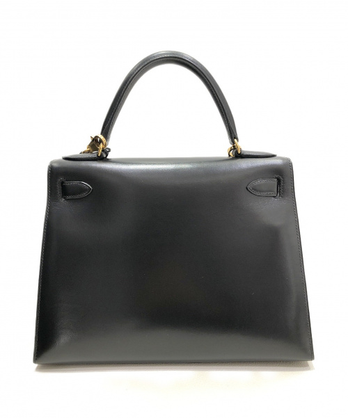 HERMES（エルメス）HERMES (エルメス) ケリー28 ブラック サイズ:28 ケリー28 外縫い ゴールド金具 ○Z(1996年)の古着・服飾アイテム