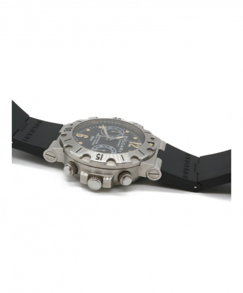 BVLGARI（ブルガリ）BVLGARI (ブルガリ) ディアゴノ スクーバ クロノグラフ ブラック サイズ:38ｍｍの古着・服飾アイテム