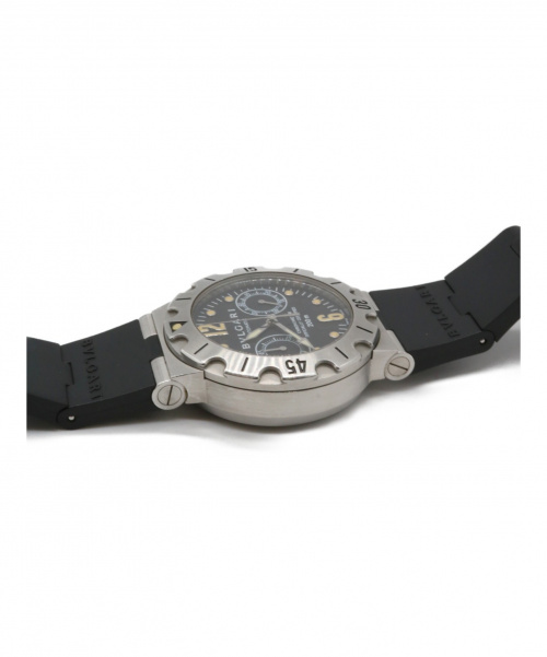 BVLGARI（ブルガリ）BVLGARI (ブルガリ) ディアゴノ スクーバ クロノグラフ ブラック サイズ:38ｍｍの古着・服飾アイテム