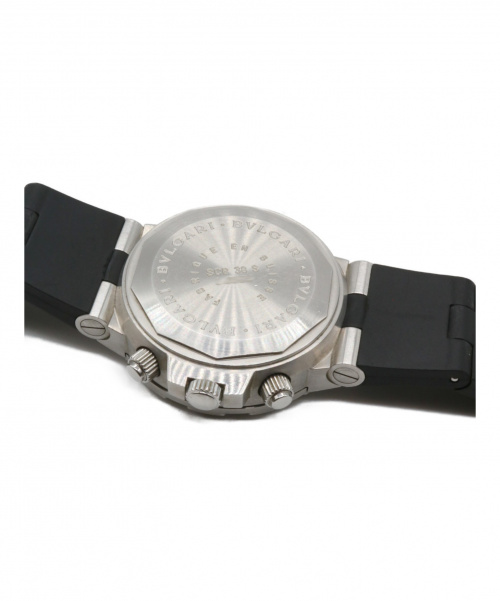 BVLGARI（ブルガリ）BVLGARI (ブルガリ) ディアゴノ スクーバ クロノグラフ ブラック サイズ:38ｍｍの古着・服飾アイテム