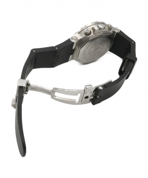 BVLGARI（ブルガリ）BVLGARI (ブルガリ) ディアゴノ スクーバ クロノグラフ ブラック サイズ:38ｍｍの古着・服飾アイテム