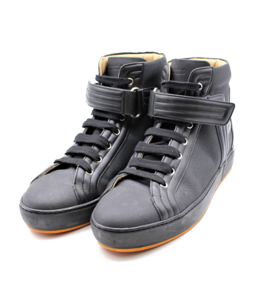 HERMES（エルメス）HERMES (エルメス) ハイカットスニーカー ブラック サイズ:41.5の古着・服飾アイテム