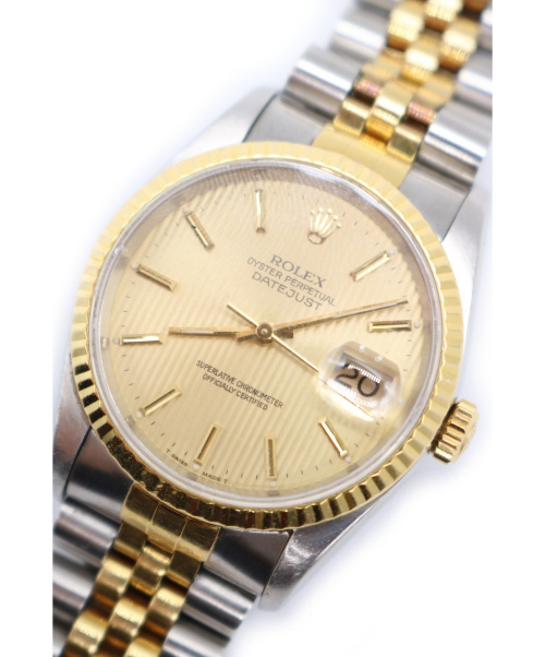 ROLEX（ロレックス）ROLEX (ロレックス) デイトジャスト サイズ:36mm シャンパンタペストリー 16233の古着・服飾アイテム