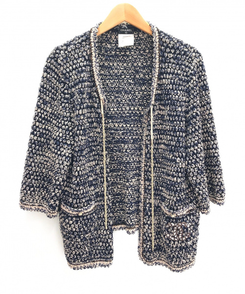 CHANEL（シャネル）CHANEL (シャネル) ワンピース・ボレロセット ネイビー サイズ:42の古着・服飾アイテム