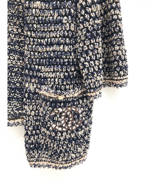 CHANEL（シャネル）CHANEL (シャネル) ワンピース・ボレロセット ネイビー サイズ:42の古着・服飾アイテム