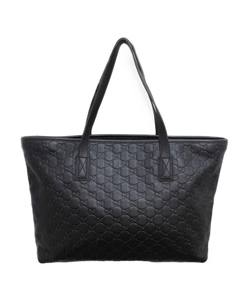 GUCCI（グッチ）GUCCI (グッチ) グッチシマ レザートートバッグ ブラック サイズ:- グッチシマ 211137 ■の古着・服飾アイテム