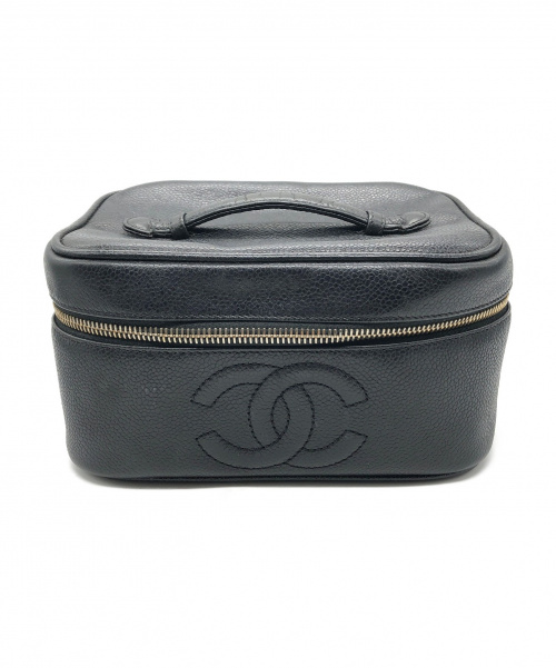CHANEL（シャネル）CHANEL (シャネル) バニティバッグ ブラック サイズ:- キャビアスキンの古着・服飾アイテム