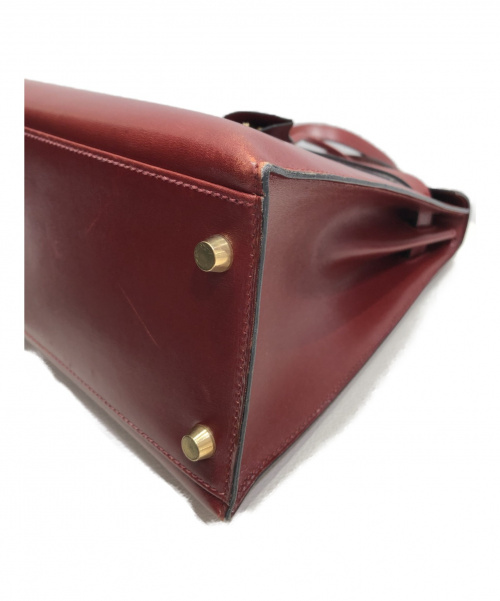 HERMES（エルメス）HERMES (エルメス) ケリー32 ボルドー サイズ:32 ケリー32 外縫い ボックスカーフ □Bの古着・服飾アイテム
