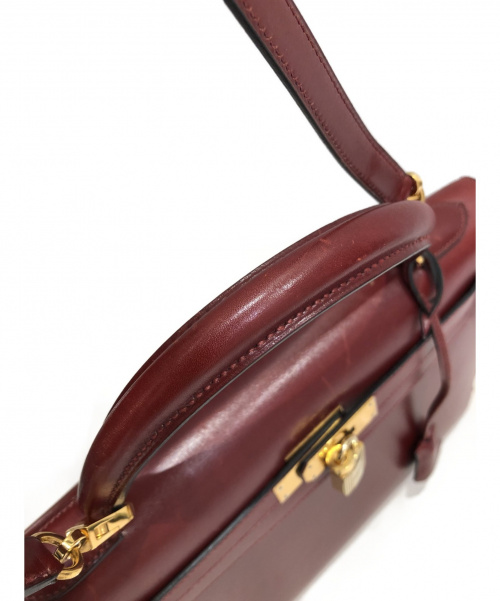 HERMES（エルメス）HERMES (エルメス) ケリー32 ボルドー サイズ:32 ケリー32 外縫い ボックスカーフ □Bの古着・服飾アイテム