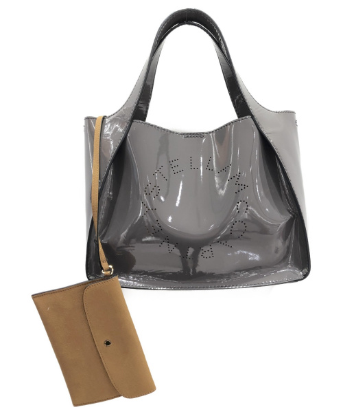 STELLA McCARTNEY（ステラマッカートニー）STELLA McCARTNEY (ステラマッカートニー) ロゴトートバッグ グレー サイズ:-の古着・服飾アイテム