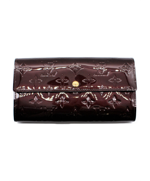 LOUIS VUITTON（ルイ ヴィトン）LOUIS VUITTON (ルイヴィトン) ポルトフォイユ・サラ アマラント サイズ:- ヴェルニ M93524 TN1172の古着・服飾アイテム