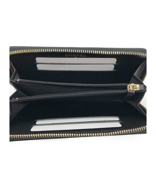 CHANEL（シャネル）CHANEL (シャネル) CCフィリグリー ミニウォレット ブラック サイズ:- 未使用品 A84446 キャビアスキンの古着・服飾アイテム
