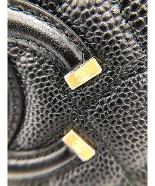 CHANEL（シャネル）CHANEL (シャネル) CCフィリグリー ミニウォレット ブラック サイズ:- 未使用品 A84446 キャビアスキンの古着・服飾アイテム