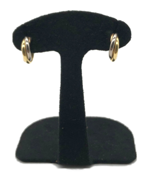 Cartier（カルティエ）Cartier (カルティエ) ハーフフープトリニティピアス サイズ:-の古着・服飾アイテム