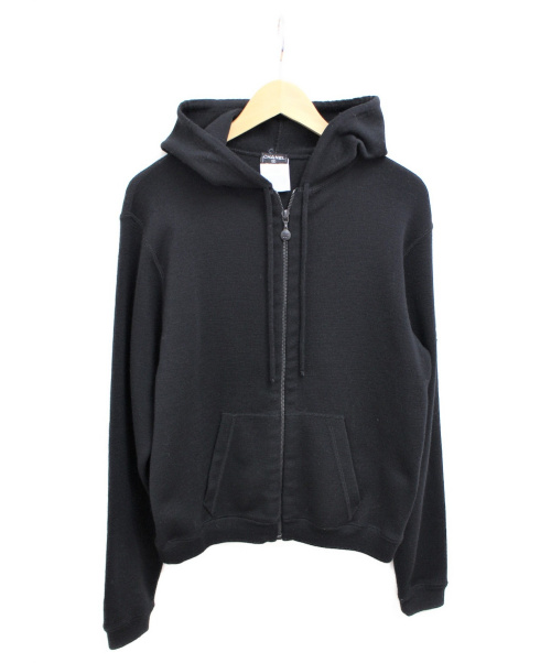 CHANEL（シャネル）CHANEL (シャネル) ニットパーカー ブラック サイズ:40の古着・服飾アイテム