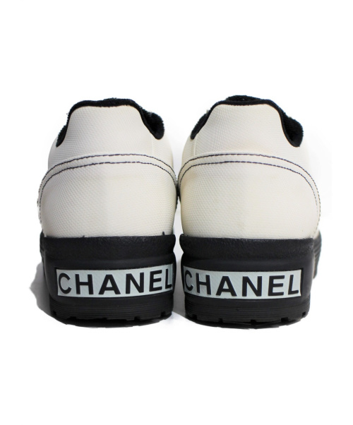 CHANEL（シャネル）CHANEL (シャネル) プラットフォームスニーカー ホワイト サイズ:37の古着・服飾アイテム