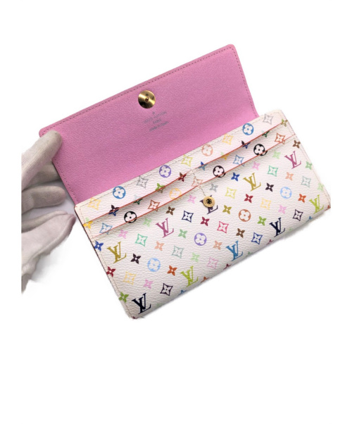 LOUIS VUITTON（ルイ ヴィトン）LOUIS VUITTON (ルイヴィトン) ポルトフォイユ・サラ マルチカラー サイズ:- モノグラム・マルチカラー M93744 CA2190の古着・服飾アイテム
