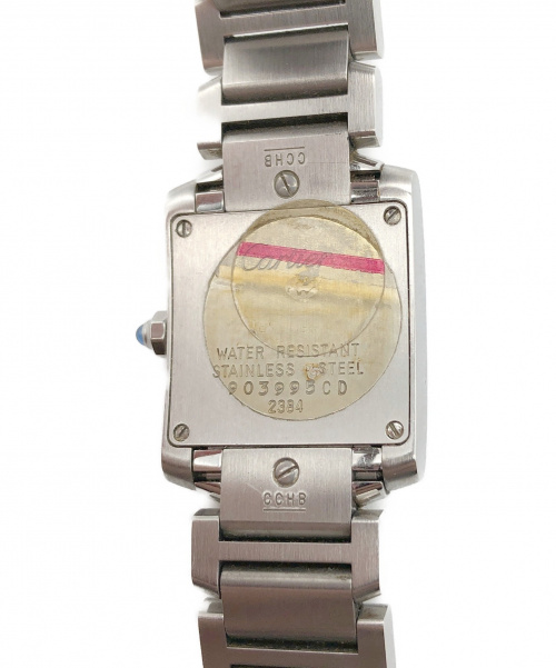 Cartier（カルティエ）Cartier (カルティエ) タンクフランセーズ ホワイト サイズ:SM タンクフランセーズSM W51008Q3 クォーツ ステンレススチールの古着・服飾アイテム