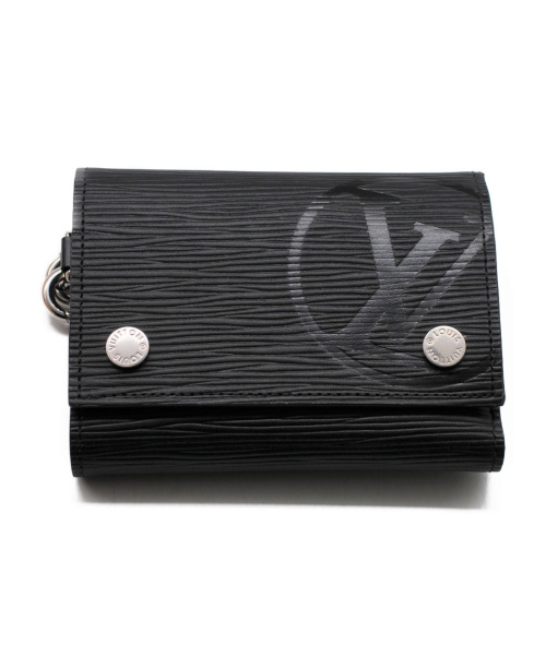 LOUIS VUITTON（ルイ ヴィトン）LOUIS VUITTON (ルイヴィトン) チェーン コンパクトウォレット ブラック サイズ:- エピ M63518 SN4197の古着・服飾アイテム