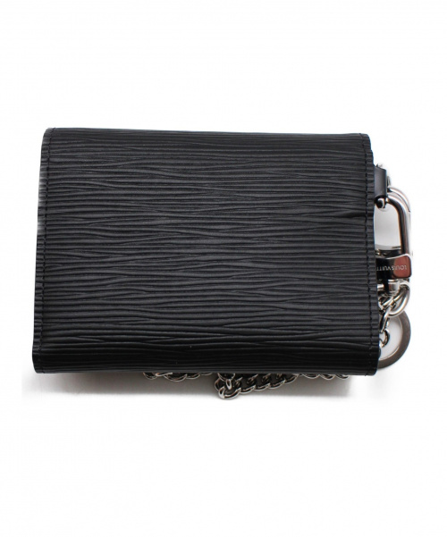 LOUIS VUITTON（ルイ ヴィトン）LOUIS VUITTON (ルイヴィトン) チェーン コンパクトウォレット ブラック サイズ:- エピ M63518 SN4197の古着・服飾アイテム