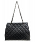 CHANEL (シャネル) チェーントートバッグ ブラック サイズ:ｰ ラムスキン 600万番：178000円