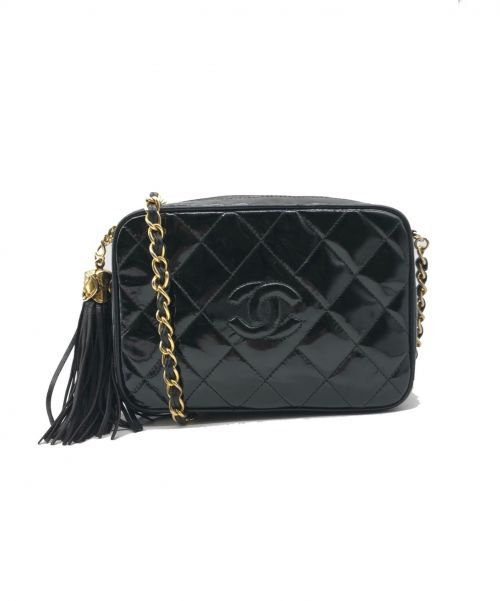 CHANEL（シャネル）CHANEL (シャネル) フリンジショルダーバッグ ブラック サイズ:ｰの古着・服飾アイテム