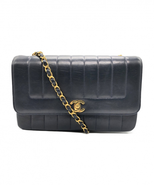CHANEL（シャネル）CHANEL (シャネル) マドモアゼル ネイビー サイズ:25 マトラッセ 230万番の古着・服飾アイテム