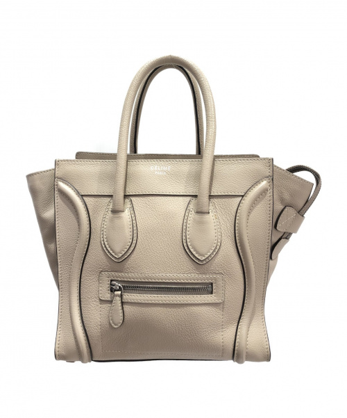 CELINE（セリーヌ）CELINE (セリーヌ) マイクロショッパー ベージュ サイズ:ｰ ラゲージ 167793LUGの古着・服飾アイテム