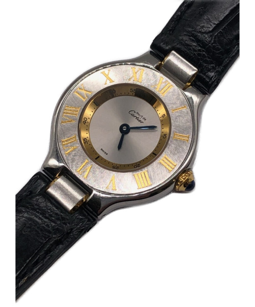 Cartier（カルティエ）Cartier (カルティエ) マスト ヴァンテアン シルバー サイズ:- マストヴァンテアン W1007718 クォーツ 動作確認済み レザーの古着・服飾アイテム