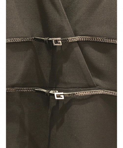 GUCCI（グッチ）GUCCI (グッチ) 20SS ロゴベルテッドドレス ブラック サイズ:38の古着・服飾アイテム