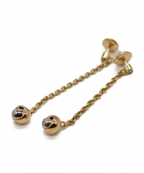 Cartier（カルティエ）Cartier (カルティエ) ベビートリニティピアス サイズ:- K18 ダイヤモンドの古着・服飾アイテム