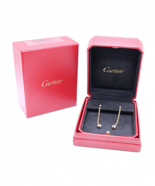 Cartier（カルティエ）Cartier (カルティエ) ベビートリニティピアス サイズ:- K18 ダイヤモンドの古着・服飾アイテム