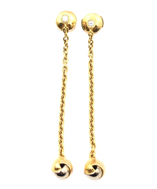 Cartier（カルティエ）Cartier (カルティエ) ベビートリニティピアス サイズ:- K18 ダイヤモンドの古着・服飾アイテム