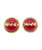 CHANELシャネル）の古着「ロゴイヤリング」｜レッド×ゴールド