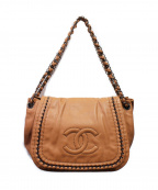 CHANELシャネル）の古着「チェーンショルダーバッグ」｜ブラウン