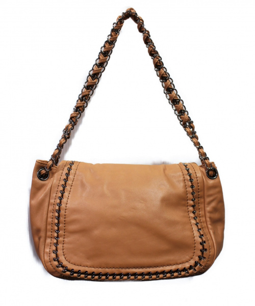 CHANEL（シャネル）CHANEL (シャネル) チェーンショルダーバッグ ブラウン サイズ:- レザー 10668687の古着・服飾アイテム