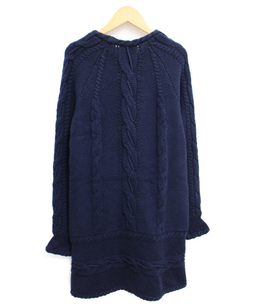 CHANEL（シャネル）CHANEL (シャネル) ニットワンピース ネイビー サイズ:34 秋冬物 ウール×カシミヤの古着・服飾アイテム