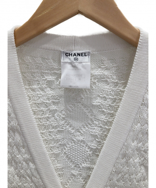 CHANEL（シャネル）CHANEL (シャネル) ロングカーディガン ホワイト サイズ:38の古着・服飾アイテム
