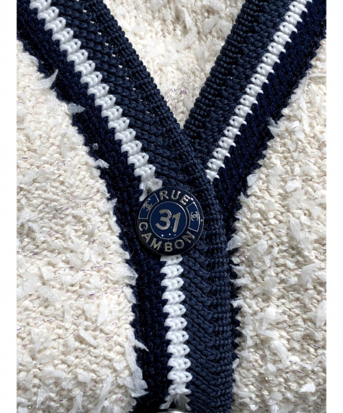 CHANEL（シャネル）CHANEL (シャネル) カーディガン ホワイト サイズ:34の古着・服飾アイテム