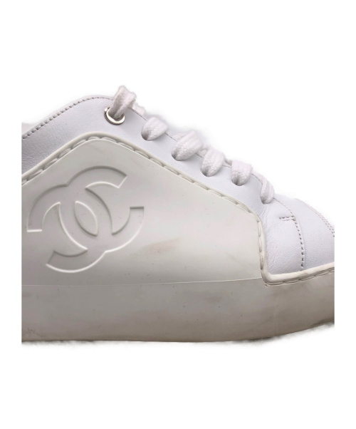CHANEL（シャネル）CHANEL (シャネル) ココマークスニーカー ホワイト サイズ:37 G32719 ラバー×レザーの古着・服飾アイテム