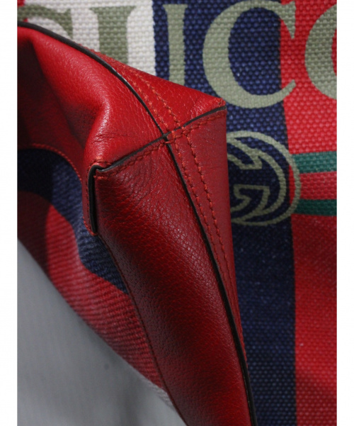 GUCCI（グッチ）GUCCI (グッチ) トートバッグ レッドの古着・服飾アイテム