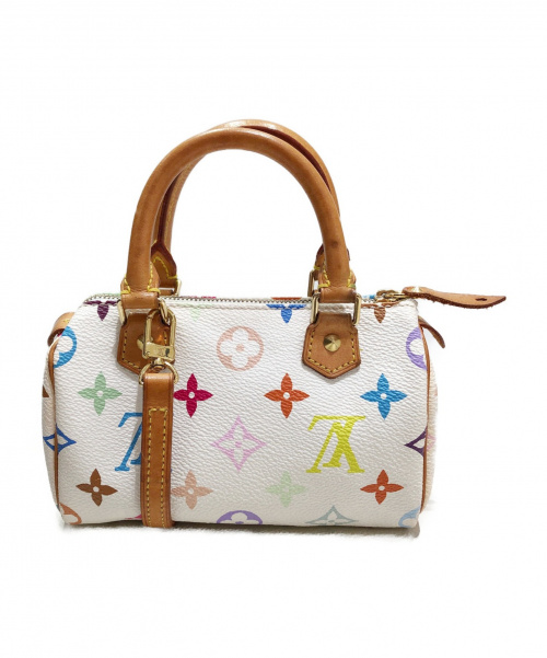LOUIS VUITTON（ルイ ヴィトン）LOUIS VUITTON (ルイヴィトン) ミニスピーディ ホワイト サイズ:- モノグラム・マルチカラー M92645の古着・服飾アイテム