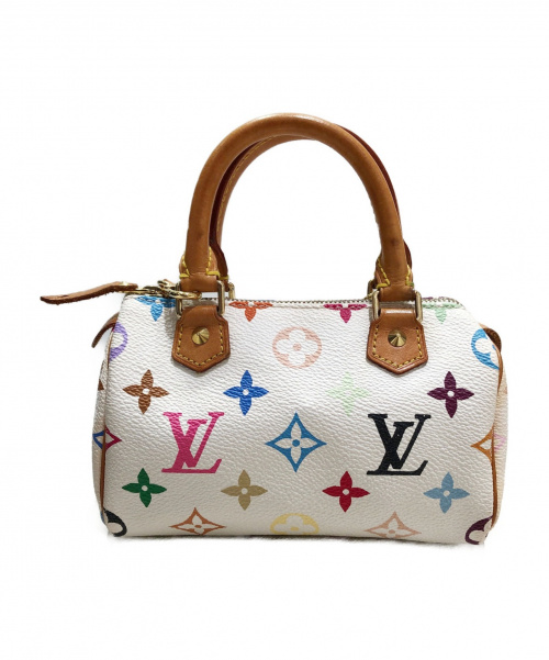 LOUIS VUITTON（ルイ ヴィトン）LOUIS VUITTON (ルイヴィトン) ミニスピーディ ホワイト サイズ:- モノグラム・マルチカラー M92645の古着・服飾アイテム