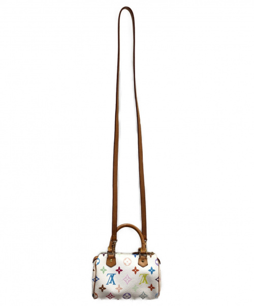 LOUIS VUITTON（ルイ ヴィトン）LOUIS VUITTON (ルイヴィトン) ミニスピーディ ホワイト サイズ:- モノグラム・マルチカラー M92645の古着・服飾アイテム