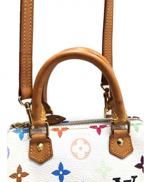LOUIS VUITTON（ルイ ヴィトン）LOUIS VUITTON (ルイヴィトン) ミニスピーディ ホワイト サイズ:- モノグラム・マルチカラー M92645の古着・服飾アイテム