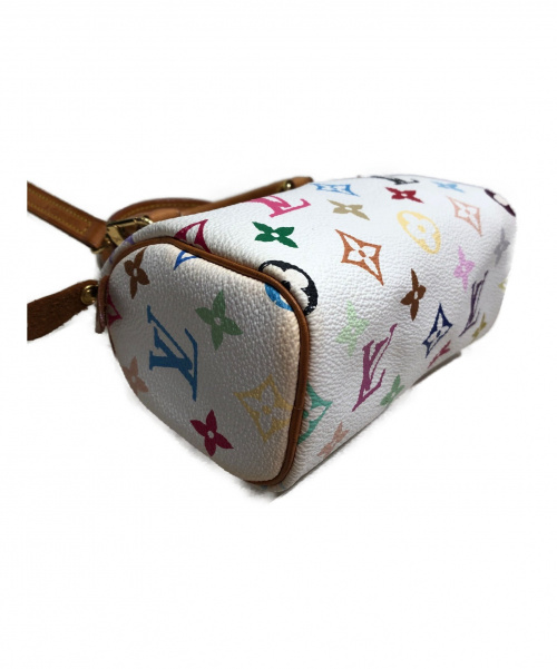 LOUIS VUITTON（ルイ ヴィトン）LOUIS VUITTON (ルイヴィトン) ミニスピーディ ホワイト サイズ:- モノグラム・マルチカラー M92645の古着・服飾アイテム
