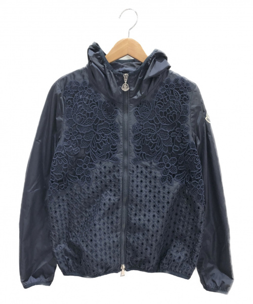 MONCLER（モンクレール）MONCLER (モンクレール) ナイロンレースジャケット ネイビー サイズ:00 VIVEの古着・服飾アイテム